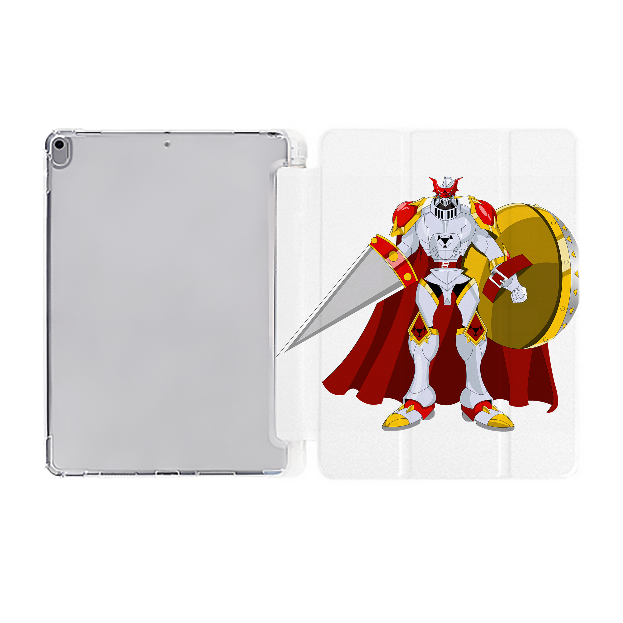 （画像用） Digimon デジタルモンスター/デジモン IPad ケース ペン収納付き 三つ折りスタンド PUレザー×シリコン 対応機種9.5/10.5/10.9インチ